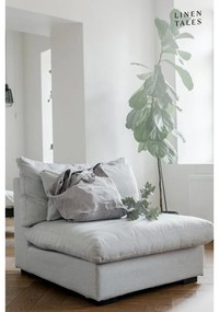Пепелно сива ленена калъфка за възглавница , 45 x 45 cm - Linen Tales