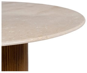 Кръгла трапезна маса с мраморна плоча ø 120 cm – Ixia
