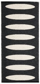 Черна пътека за открито и закрито 70x150 cm Ella Black – Pappelina