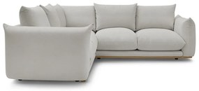 Светлосив ъглов диван Ernest – Bobochic Paris