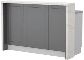 Бар Пейка Tahoma-Length: 150 cm-Graphite-White Marble