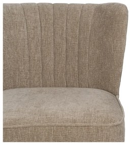 Бежово шенилово кресло Glam – Ixia