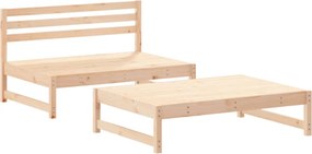 3186585 vidaXL Градински лаундж комплект, 2 части, бор масив