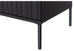 Черна маса за телевизор от масивен бор 150x56x44 cm Gravure – WOOOD