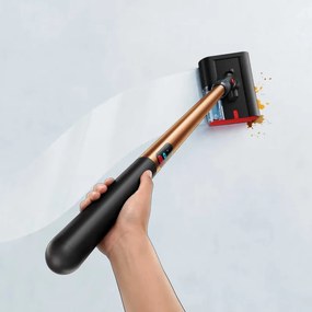 Уред за мокро почистване Dyson PencilWash WR04 637239-01, 300/340 мл, 30 мин, 100 м2, 2 режима, Самозадвижване, 170° наклон, LED, Черен/златист