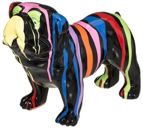 Статуя atmosphera Bulldog, 19 см, Черна смола