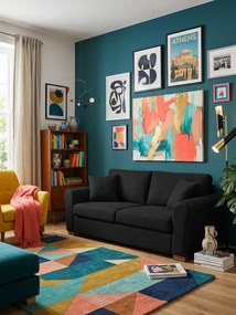 Диван Orpheas двуместен-165L 90D cm-Black