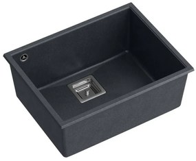 гранитна мивка DAVID 50 Black Metallic
