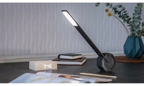 Черна LED настолна лампа (височина 38 cm) Octagon One – Gingko