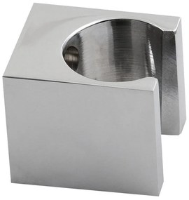 Месингов държач за душ слушалка в лъскаво сребристо – Sapho