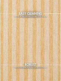 Килим за открито и закрито в цвят жълта охра/кремав 120x170 cm Haringey Linley – Ted Baker