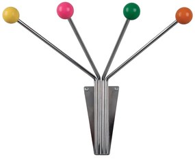 Метална закачалка за стена в сребристо Neptune - PT LIVING