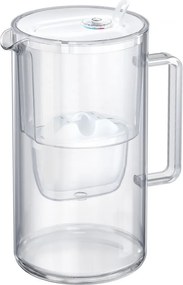 Кана за филтриране на вода Aquaphor Glass 120021, 2.5 л, Стъкло, Брояч, Филтър с магнезий, Бял