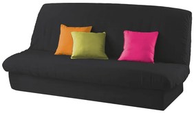 Черна ластична калъфка за 3-местен диван Essentiel – douceur d'intérieur