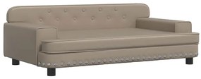 3196291 vidaXL Детски диван капучино 90x53x30 см изкуствена кожа