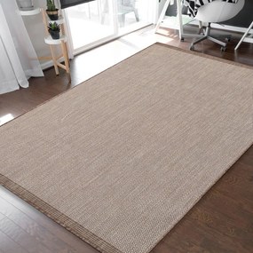Семпъл и практичен гладък кафяв килим Ширина: 200 см | Дължина: 290 см