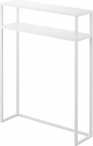 Бяла метална конзолна маса 18x60 cm Tower – YAMAZAKI