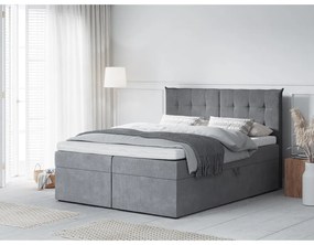 Сиво двойно легло , 160 x 200 cm Echaveria - Mazzini Beds