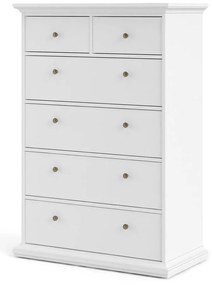 Бял висок скрин 96x140 cm Paris – Tvilum