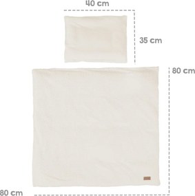 Кремаво детско спално бельо за детско креватче 80x80 cm Seashells – Roba