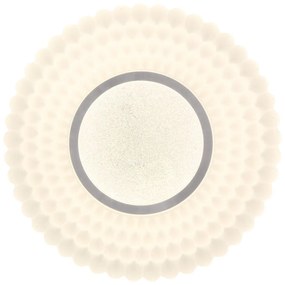 Бяло LED осветително тяло за таван 38x38 cm Uran – Candellux Lighting