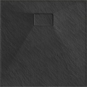 Mexen Hugo Квадратен душ-корито SMC 90 x 90 cm, черен - 42709090