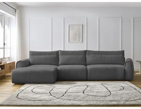 Сив ъглов диван Aden – Bobochic Paris