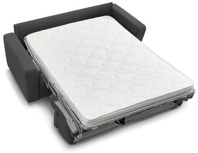 Тъмносив разтегателен диван от рипсено кадифе 215 cm Monaco – Bobochic Paris