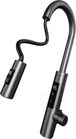 Нагревател за вода Elite EHD-1514PP, 3300W, Регулируема мощност, Въртене на 360, Самоподгряване, Сензорен дисплей, IPX4, Сребрист