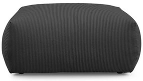 Тъмносива табуретка от рипсено кадифе Voltaire – Bobochic Paris