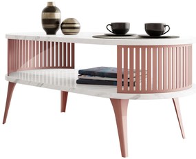 Холна маса Roenni Ember II-Бял мрамор