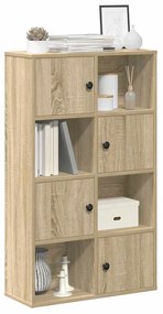 860393 vidaXL Библиотека, сонома дъб, 60x24x101,5 см, инженерно дърво