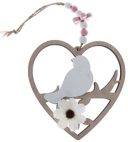 Дървени висящи сърца в комплект от 2 - Dakls