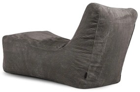 Пуф от рипсено кадифе в цвят горчица Lounge – SLOWDOWN