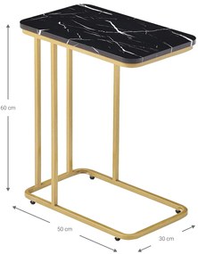 Помощна масичка Aria-черно