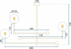 Лампа APP919-6CP