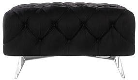 Черна кадифена табуретка Chelsea – Ropez