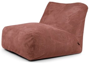 Пуф от рипсено кадифе в тухлен цвят Tube 100 – SLOWDOWN