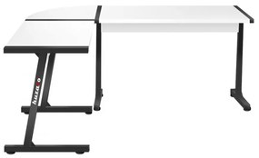 Просторна ъглова маса HERO 6.0 в бяло