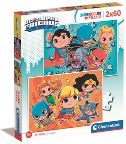 Clementoni - Пъзел DC Comics Super Friends 2x60ч. 21624
