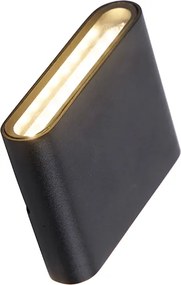 Модерна външна стенна лампа черна 11,5 см с LED IP65 - Batt