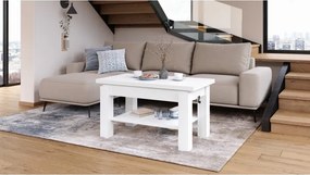 БРАВО Бял - РАЗТЕГАТЕЛНА ХОЛНА МАСА С ПОВДИГАЩ МЕХАНИЗЪМ И С РАФТ