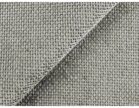 Светлосиво тапицирано двойно легло с място за съхранение и решетка 180x200 cm Keoni - Makamii