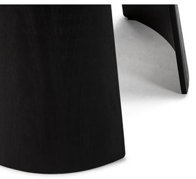 Кръгла трапезна маса с черен плот за маса ø 120 cm Zuri – MOME