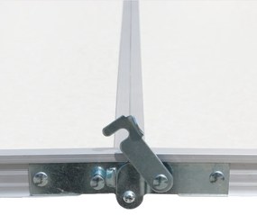 Къмпинг маса с 4 стола в бяло 120x60x70 cm