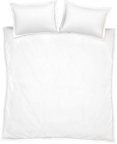 Бяло двойно памучно спално бельо 200x200 cm Oxford Lace Trim – Bianca