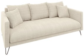 Кремав шенилов диван 200 cm Freya – Ropez