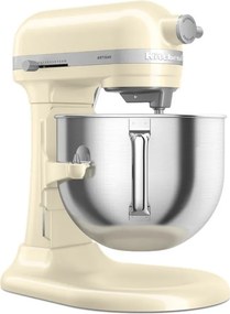 Планетарен миксер KitchenAid Artisan 5KSM70SHXEAC Almond cream, 375 W, 6.6 л, 11 скорости, 67 точки на допир, Повдигане на купата, Специална скорост Fold, Flex Edge, Крем