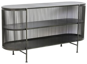 Черен метален нисък скрин с чекмеджета 149x80 cm Yinthe - Light &amp; Living