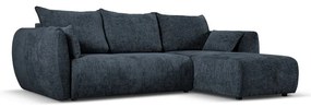 Тъмносин ъглов диван (десен ъгъл) Matera - Cosmopolitan Design